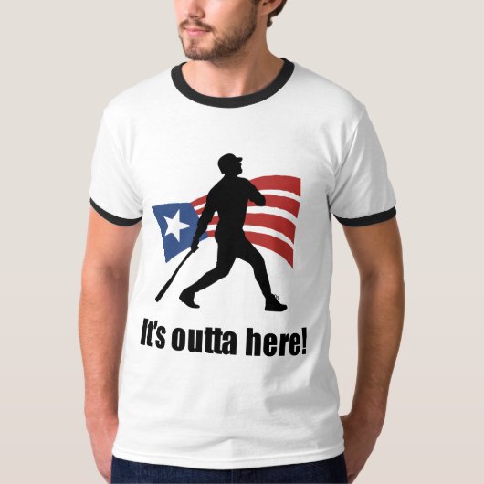 それはOuttaのここにTシャツです Tシャツ (正面)