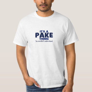 それはPakeの事の姓のTシャツです Tシャツ