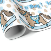 それはPapeを包む男の子の揺り木馬のベビーシャワーです ラッピングペーパー (ロールコーナー)