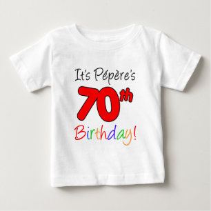それはPepereの第70誕生日です ベビーTシャツ