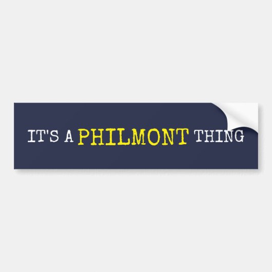 それはPhilmontの事です バンパーステッカー (正面)