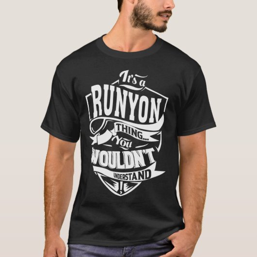 それはRUNYONの事である Tシャツ (正面)