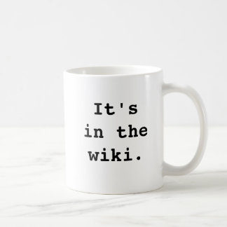 それはwikiに。、It'sin thewiki.あります コーヒーマグカップ