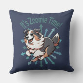それはZoomie Time Australian Shepherd クッション (裏面)