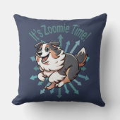 それはZoomie Time Australian Shepherd クッション (正面)