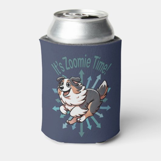 それはZoomie Time Australian Shepherd 缶クーラー (缶裏面)