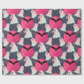 それほど不気味ではない幽霊たちピンク ラッピングペーパー (フラット)