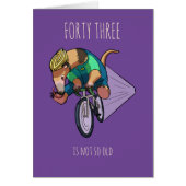 それほど古くないブラジルの木のアンテータサイクリストの漫画 (正面)