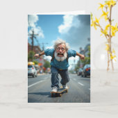 「それほど極端ではない」誕生日 カード (黄色い花)