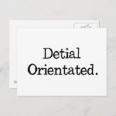 それほど詳細志向ではない ポストカード (正面/裏面)