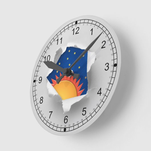 それほど退屈ではないオフィスの壁時計 ラウンド壁時計 (傾斜)