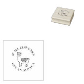 それもし以外はアルパカを取得できない ラバースタンプ (押印)