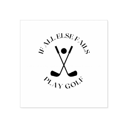 それもし以外はゴルフに失敗す遊る ラバースタンプ (インプリント)