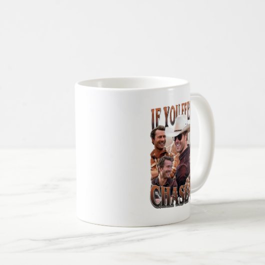 それもし感じを追い回すと、グレン・パウエル・シャツだ コーヒーマグカップ (正面右)