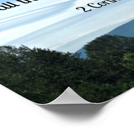 それゆえもし誰もがキリストにあって、彼は新しい….. ポスター (角)