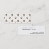 それらがケーキのヴィンテージのフランス語Marieアントワネットを食べるようにして下さい スキニー名刺 (正面/裏面)