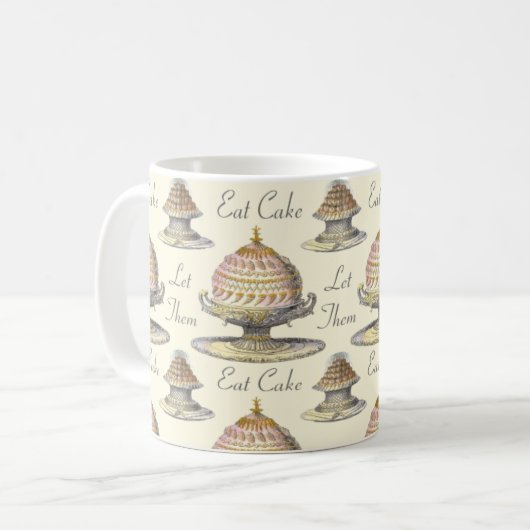 それらがケーキのヴィンテージのペストリー-ヴィンテージのスタイル--を食べるようにして下さい コーヒーマグカップ