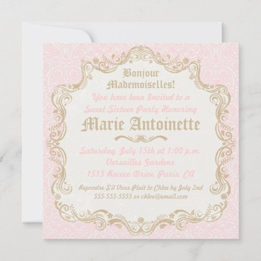 それらがケーキの誕生会を食べるようにして下さい 招待状 (裏面)