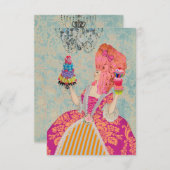 それらがケーキの~の招待状/RSVP #12を食べるようにして下さい 出欠カード (正面/裏面)