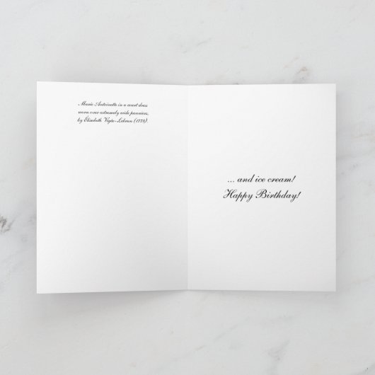 それらがケーキを食べるようにして下さい! ハッピーバースデーカード カード (内部)