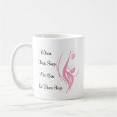 それらがマグ眠るようにして下さい コーヒーマグカップ (左)