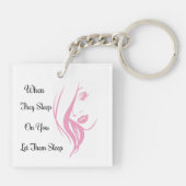 それらが倍味方しましたKeychain眠るようにして下さい キーホルダー (裏面)