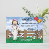 それらに女性のカーボーイの招待状乗って下さい 招待状 (スタンド正面)