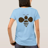 それらに文字を小型の青言って下さい Tシャツ (裏面)