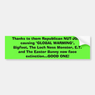 それらのおかげで共和党にNUT-JOBSのもたらすこと バンパーステッカー