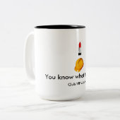 それらのため内情に通じて ツートーンマグカップ (正面左)