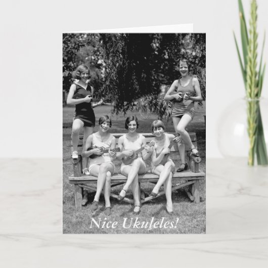 それらのウクレレを点検して下さい! - 20年代 カード (正面)