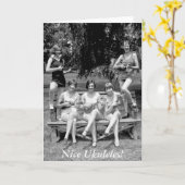 それらのウクレレを点検して下さい! - 20年代 カード (黄色い花)