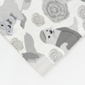 それらのカワウソのヒップスター フリースブランケット (角)