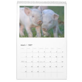 それらのコブタ- 2017匹の動物の壁掛けカレンダー カレンダー (3月 2027)
