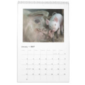 それらのコブタ- 2017匹の動物の壁掛けカレンダー カレンダー (1月 2027)