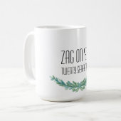 それらのジグザグ: 20蛇行したマグ コーヒーマグカップ (正面左)