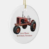 それらの古い錆ついたトラクターを愛して下さい セラミックオーナメント (右)