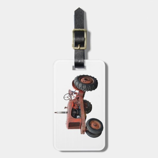 それらの古い錆ついたトラクターを愛して下さい ラゲッジタグ (正面縦)