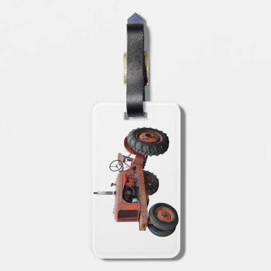 それらの古い錆ついたトラクターを愛して下さい ラゲッジタグ (裏面縦)