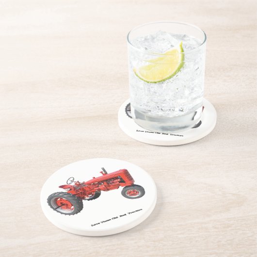 それらの古く赤いトラクターを愛して下さい コースター (側面)