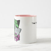 それらの忌々しい猫のマグ ツートーンマグカップ (中央)