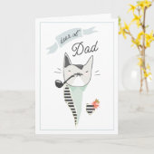 それらのOlの親愛なるパパの最もクールな猫すべて カード (黄色い花)