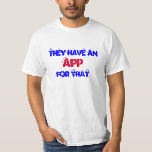 それらはそれのためのappを有します tシャツ