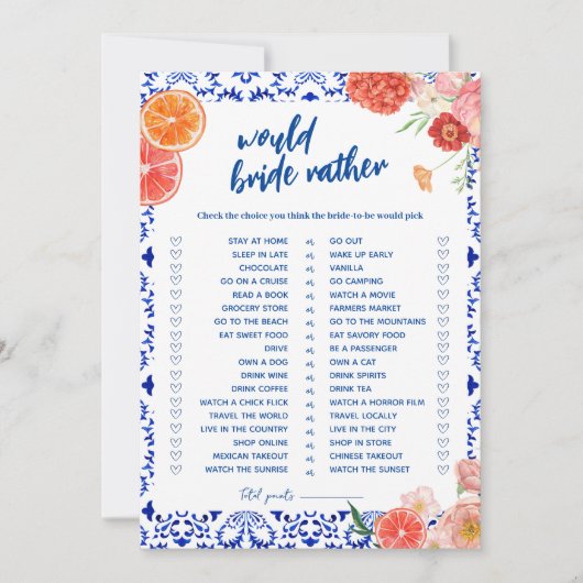 それらはむしろ花嫁のゲームカードをシャワー 招待状