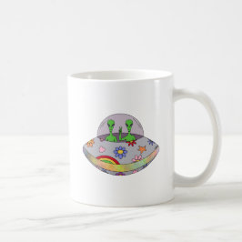 それらは平和UFO入って来ます コーヒーマグカップ