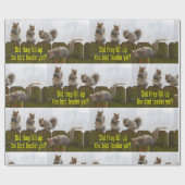 それらは鳥の送り装置をまだいっぱいにしましたか。 リス ラッピングペーパー (フラット)