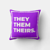 それらまたはそれらまたは彼等の物代名詞の枕 クッション (裏面)