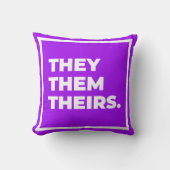 それらまたはそれらまたは彼等の物代名詞の枕 クッション (正面)