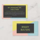 "それらまたはそれら"代名詞の介在(祈りの言葉) 名刺 (正面/裏面)