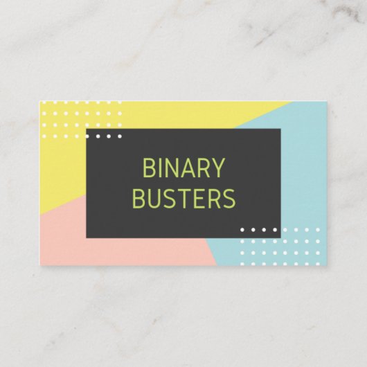 "それらまたはそれら"代名詞の介在(罰金) 名刺 (裏面)